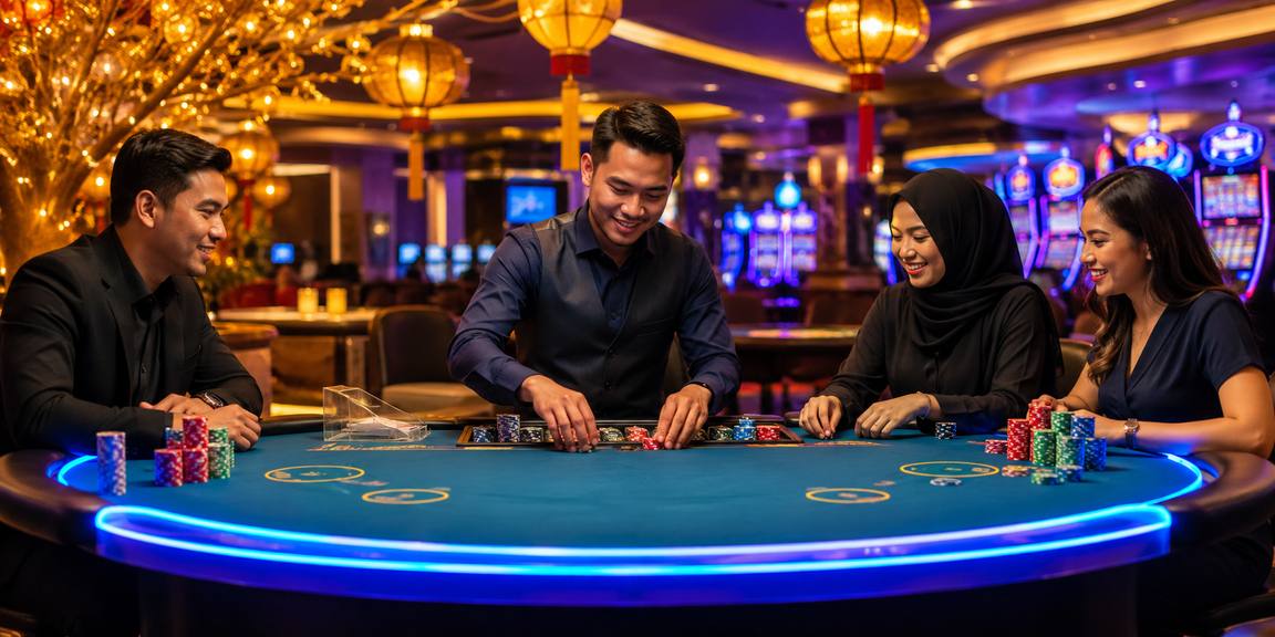 Meja Live Casino dengan Dealer Langsung di harta33